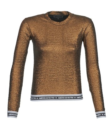 T-shirt femmes American Retro ALLAN Doré