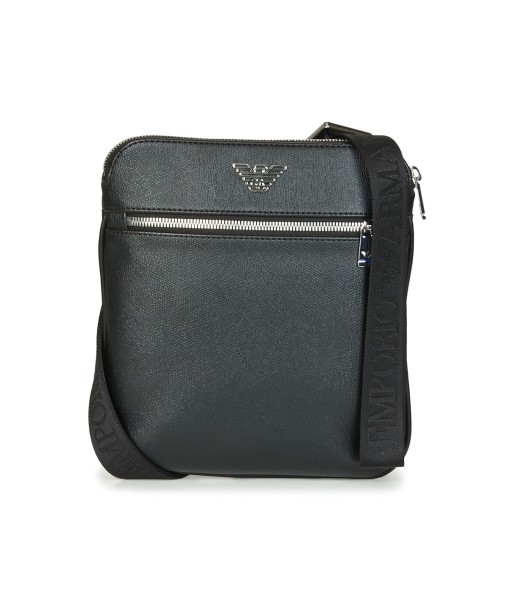 Sacoche hommes Emporio Armani BUSINESS FLAT MESSENGER BAG Noir