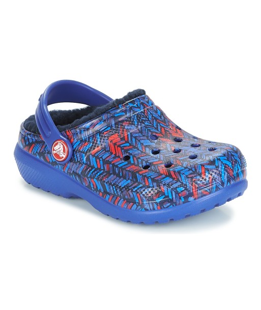 Sabots enfant garcons Crocs CLASSIC LINED GRAPHIC CLOG K Bleu