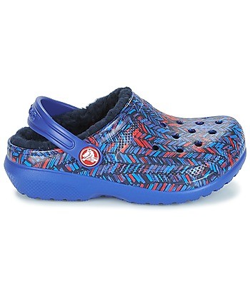 Sabots enfant garcons Crocs CLASSIC LINED GRAPHIC CLOG K Bleu