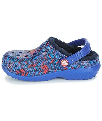 Sabots enfant garcons Crocs CLASSIC LINED GRAPHIC CLOG K Bleu