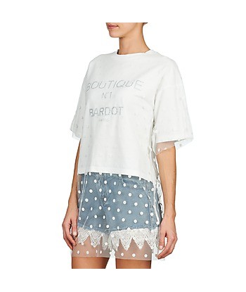 Sweat-shirt femmes Brigitte Bardot ANASTASIE Blanc