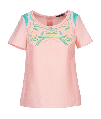 Blouses femmes Color Block ADRIANA Rose