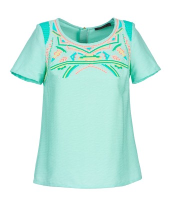 Blouses femmes Color Block ADRIANA Bleu