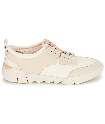 Baskets basses femmes Clarks Tri Spirit Beige