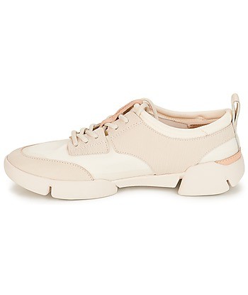 Baskets basses femmes Clarks Tri Spirit Beige