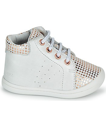 Baskets montantes enfant filles GBB NAHIA Blanc