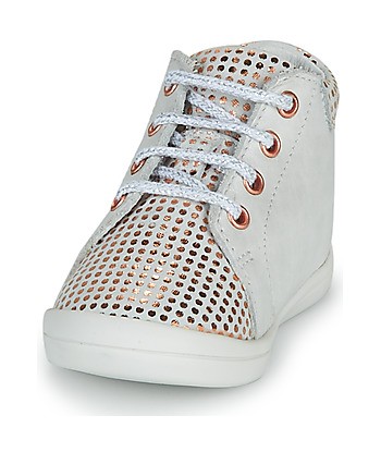 Baskets montantes enfant filles GBB NAHIA Blanc