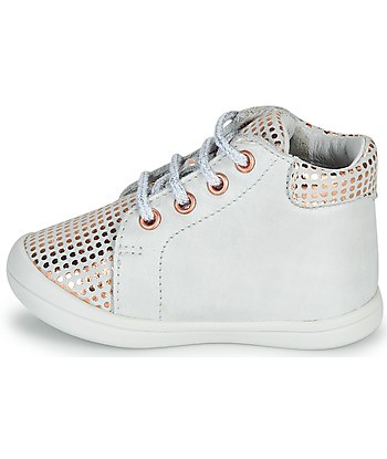 Baskets montantes enfant filles GBB NAHIA Blanc