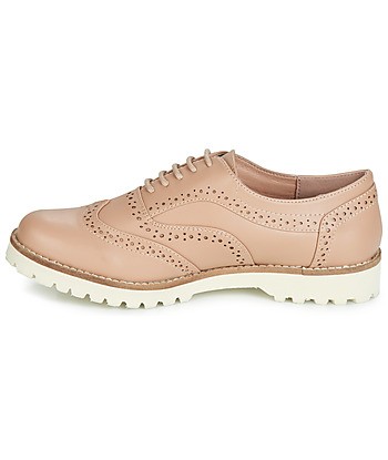 Derbies femmes Les Petites Bombes GISELE Beige
