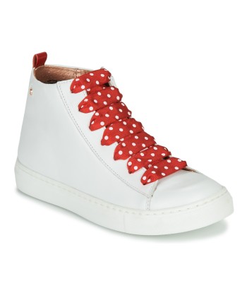 Baskets montantes enfant filles Little Mary SASHA (VE014) Blanc