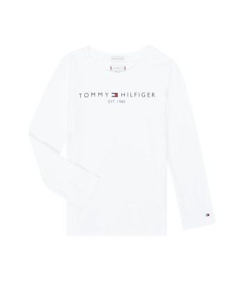 T-shirt enfant filles Tommy Hilfiger ESSENTIAL TEE L/S Blanc