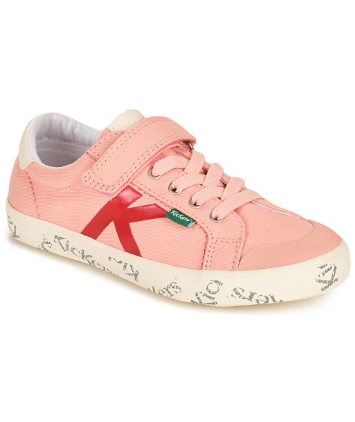 Baskets basses enfant filles Kickers GODY Rose
