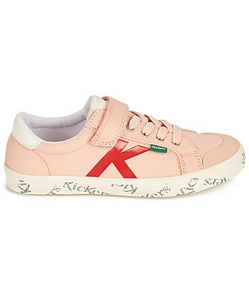 Baskets basses enfant filles Kickers GODY Rose