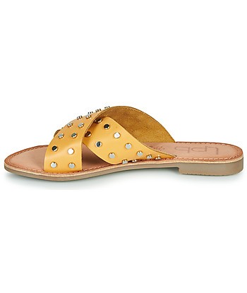 Mules femmes Les Petites Bombes BELMA Jaune