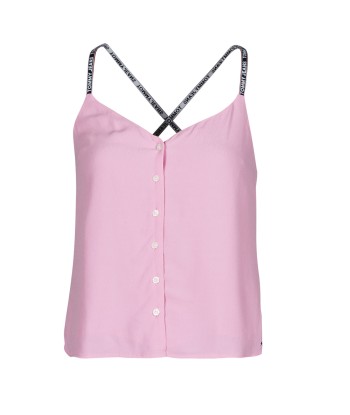 Blouses femmes Tommy Jeans TJW CAMI TOP BUTTON THRU Rose