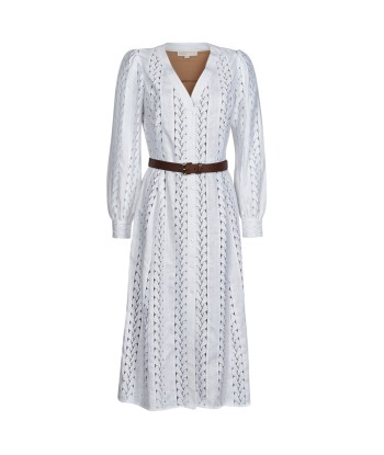Robe femmes MICHAEL Michael Kors ROPE STRIPES HEMP DS Blanc