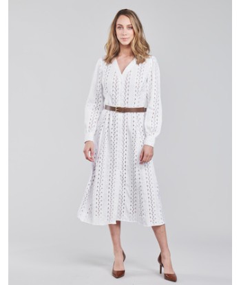 Robe femmes MICHAEL Michael Kors ROPE STRIPES HEMP DS Blanc
