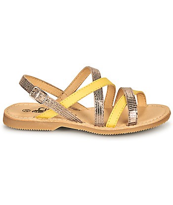Sandales enfant filles Citrouille et Compagnie GENTOU Jaune