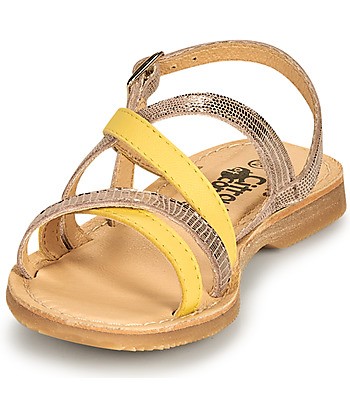 Sandales enfant filles Citrouille et Compagnie GENTOU Jaune