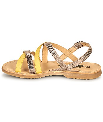 Sandales enfant filles Citrouille et Compagnie GENTOU Jaune