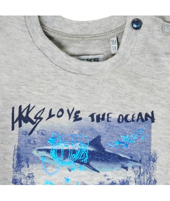 T-shirt enfant garcons Ikks JONA Gris