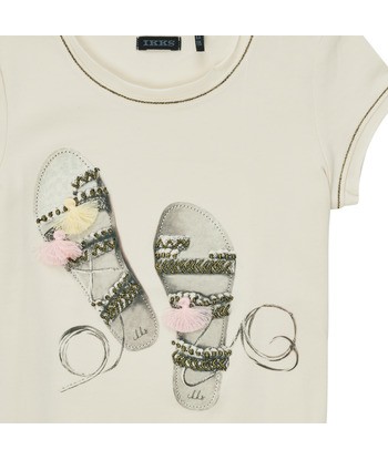 T-shirt enfant filles Ikks TRADIT Blanc