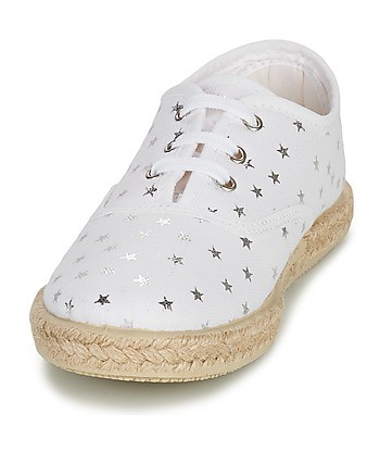 Baskets basses enfant filles Citrouille et Compagnie OUAKA Argenté