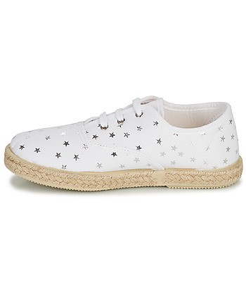 Baskets basses enfant filles Citrouille et Compagnie OUAKA Argenté