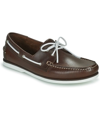 Chaussures bateau hommes Pellet VENDEE Marron