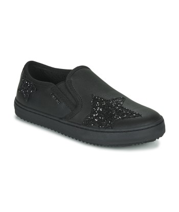 Slip ons enfant filles Geox J KALISPERA FILLE Noir