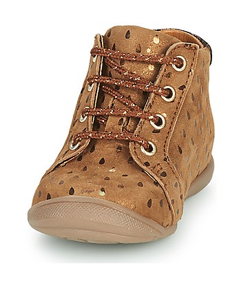 Baskets montantes enfant filles GBB POMME Marron