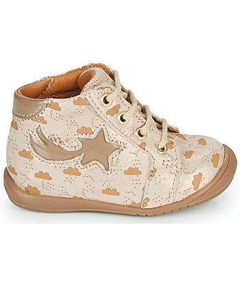 Baskets montantes enfant filles GBB POMME Beige