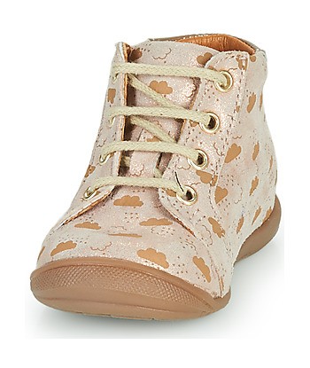 Baskets montantes enfant filles GBB POMME Beige