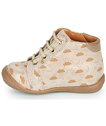 Baskets montantes enfant filles GBB POMME Beige