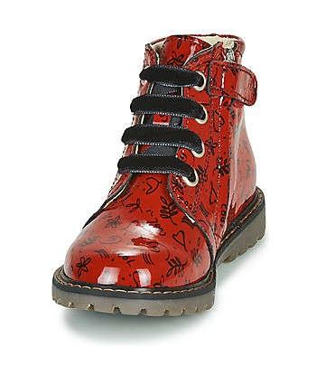 Baskets montantes enfant filles GBB NAREA Rouge