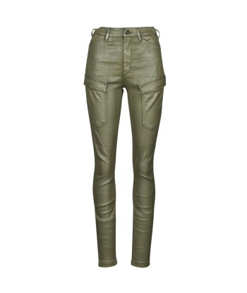 Pantalon femmes G-Star Raw HIGH G-SHAPE CARGO SKINNY PANT WMN Vert