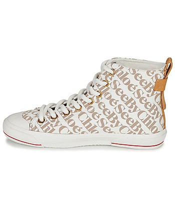 Baskets montantes femmes See by Chloé ARYANA Beige