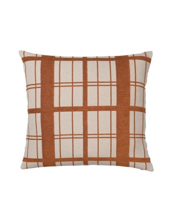 Housses de coussins Broste Copenhagen CHEQUER Marron