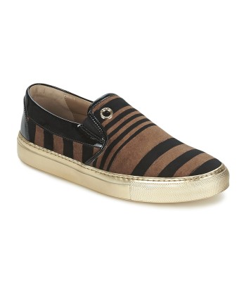 Slip ons femmes Sonia Rykiel STRIPES VELVET Marron
