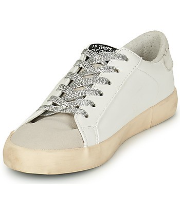 Baskets basses femmes Le Temps des Cerises AUSTIN Blanc