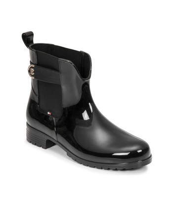 Bottes femmes Tommy Hilfiger TH HARDWARE RAINBOOT Noir
