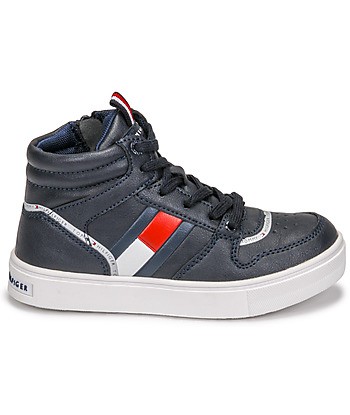 Baskets montantes enfant garcons Tommy Hilfiger T3B4-32066-0900800 Ble