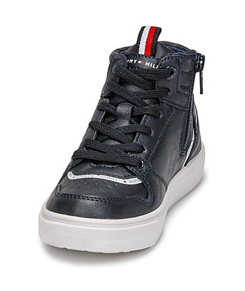 Baskets montantes enfant garcons Tommy Hilfiger T3B4-32066-0900800 Ble