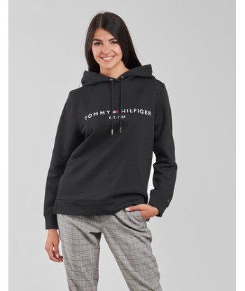 Sweat-shirt femmes Tommy Hilfiger HERITAGE HILFIGER HOODIE LS Noir