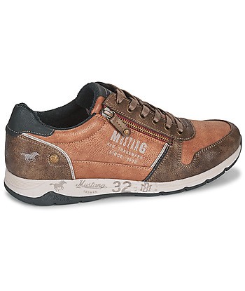 Baskets basses hommes Mustang BRICA Marron