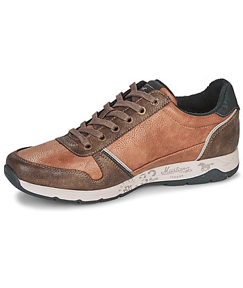 Baskets basses hommes Mustang BRICA Marron