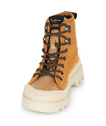 Baskets basses femmes Pepe jeans ASCOT DESERT Marron