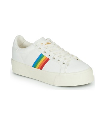 Baskets basses femmes Gola ORCHID PLATFORM RAINBOW Blanc