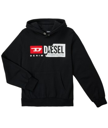 Sweat-shirt enfant garcons Diesel SGIRKHOODCUTYX OVER Noir